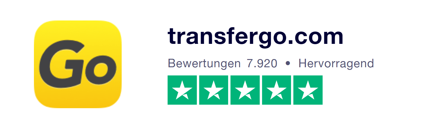 TransferGo Erfahrungen bei TrustPilot